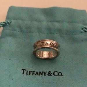 Tiffany and Co 1837 wide ring, size 3.5-4